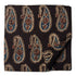 Precut 0.75 meters -Black & Blue Ajrakh Hand Block Printed Cotton Fabric