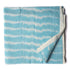 Precut 0.75 meters -Aqua Blue Ikat Pochampally Woven Cotton Fabric Stripes