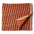 Precut 0.25 meters -Orange Ikat Pochampally Woven Cotton Fabric