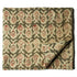 Precut 0.25 meters -Green & Off White Kalamkari Handblock Printed Cotton Fabric