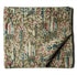 Precut 0.25 meters -Green & Off White Kalamkari Handblock Printed Cotton Fabric 1m