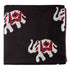 Precut 0.25 meters -Black & Red Textured Printed Cotton Fabric