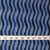 Precut 1meter - Blue Ikat Pochampally Woven Cotton Fabric Wave Pattern