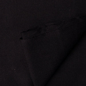 Precut 1 meter -Black Ikat Plain Woven Cotton Fabric