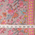 Precut 0.75 meter - Brown & Pink Cotton Fabric with Floral Print