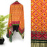 Viscose Gaji Cotton Silk Printed Dupatta with Golden Border