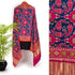 Viscose Gaji Cotton Silk Printed Dupatta with Golden Border