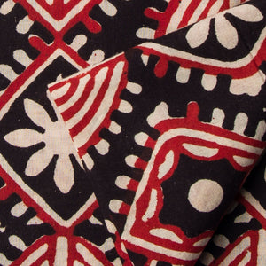 Precut 0.50 meters -Bagru Dabu Handblock Printed Cotton Fabric