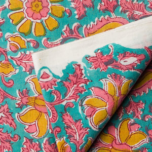Precut 1 meter -Bagru Dabu Handblock Printed Cotton Fabric