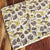 Brown and Yellow Ajrakh HandBlock Printed Cotton Fabric with fish and floral print