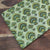 Green Ajrakh HandBlock Printed Cotton Fabric with motif print