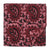 Black and Red Ajrakh Hand Block Printed Pure Cotton Fabric with paisley print