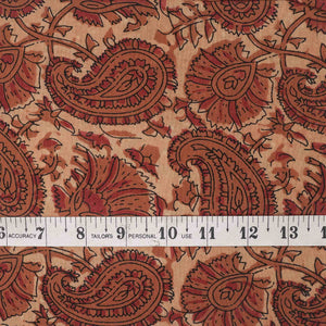 Ajrakh Hand Block Printed Cotton Fabric