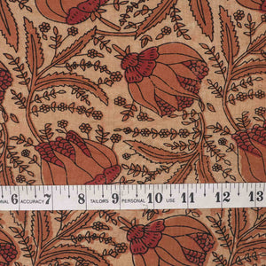 Ajrakh Hand Block Printed Cotton Fabric