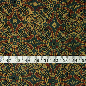 Precut 0.75 meters -Ajrakh Hand Block Natural Dyed Cotton Fabric