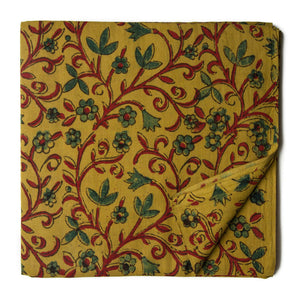Ajrakh Hand Block Natural Dyed Cotton Fabric