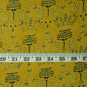 Precut 1 meter -Ajrakh Hand Block Natural Dyed Cotton Fabric