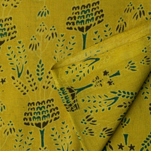 Precut 1 meter -Ajrakh Hand Block Natural Dyed Cotton Fabric