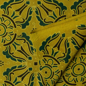 Precut 0.25 meters -Ajrakh Hand Block Natural Dyed Cotton Fabric