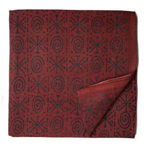 Ajrakh Hand Block Natural Dyed Cotton Fabric