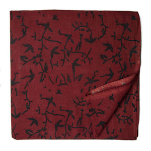 Ajrakh Hand Block Natural Dyed Cotton Fabric