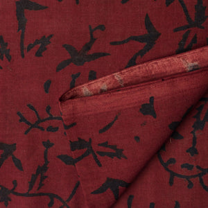 Precut 0.25 meters -Ajrakh Hand Block Natural Dyed Cotton Fabric