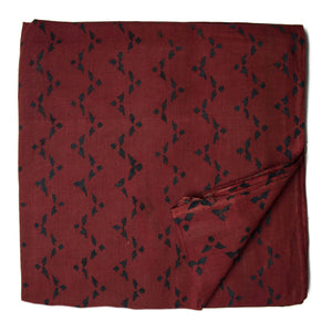 Ajrakh Hand Block Natural Dyed Cotton Fabric