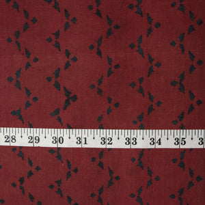Precut 0.25 meters -Ajrakh Hand Block Natural Dyed Cotton Fabric