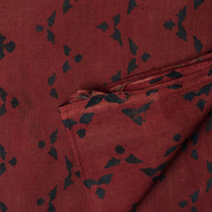 Precut 0.25 meters -Ajrakh Hand Block Natural Dyed Cotton Fabric