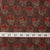 Precut 1 meter -Brown & Red Ajrakh Hand Block Printed Cotton Fabric