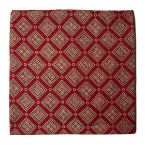 Ajrakh Hand Block Natural Dyed Cotton Fabric