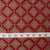 Precut 1 meter -Blue & Red Ajrakh Hand Block Printed Cotton Fabric