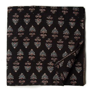 Ajrakh Hand Block Natural Dyed Cotton Fabric