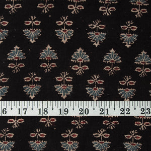 Precut 0.25 meters -Ajrakh Hand Block Printed Cotton Fabric