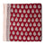 Precut 1 meter -Black & Maroon Bagh Hand Block Printed Cotton Fabric