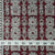 Precut 0.25 meters -Maroon & White Bagh Handblock Printed Cotton Fabric