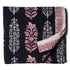 Precut 0.50 meters -Black & White Bagh Handblock Printed Cotton Fabric