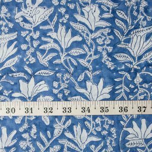 Precut 0.25 meters -Bagru Dabu Hand Block Printed Cotton Fabric