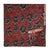 Red and Blue Bagru Hand Block Printed Cotton Fabric with floral print