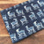 Blue and White Dabu Indigo Hand Block Printed Pure Cotton Fabric with Deer Animal Design