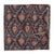 Blue and Red Dabu Hand Block Printed Pure Cotton Fabric with Floral Design