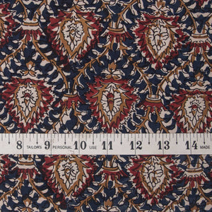 Dabu Indigo Hand Block Printed Cotton Fabric