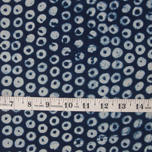 Dabu Indigo Hand Block Printed Cotton Fabric