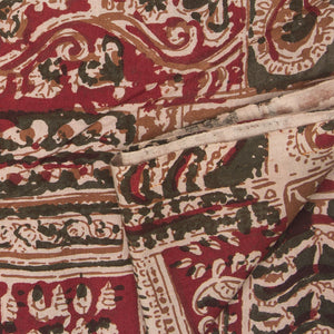 Kalamkari Hand Block Printed Cotton Fabric