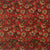 Red and Yellow Kalamkari Hand Block Printed Pure Cotton Fabric with Floral  Design