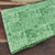 Green Sanganeri Hand Block Printed Cotton Fabric with abstract print