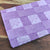 Purple Sanganeri Hand Block Printed Cotton Fabric  with abstract print