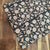 Black and Off white Bagru Hand Block Printed Cotton Fabric with floral design