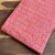 Red Dabu Bagru Hand Block Printed Cotton Fabric with paisley print
