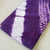 Purple and White Dabu Hand Block Printed Pure Cotton Fabric with tie and dye print